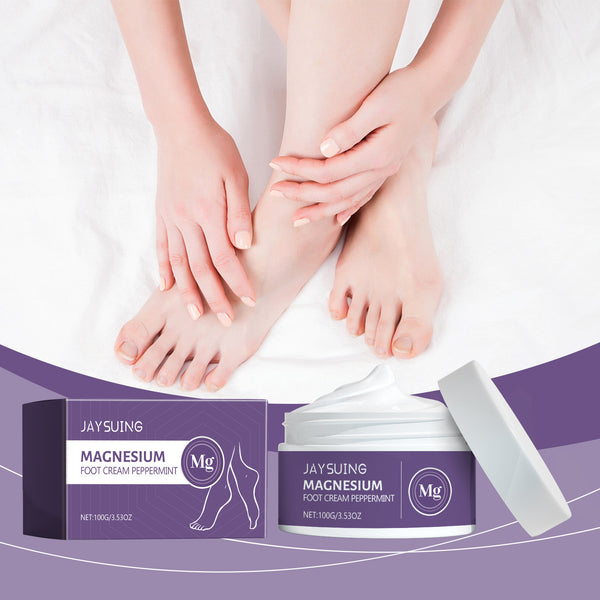 Tea Tree Mint Magnesium Foot Cream Moisturizes Skin