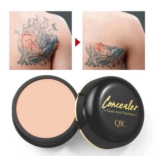 Waterproof Full Coverage Concealer for Tattoos, Scars - Natural Finish