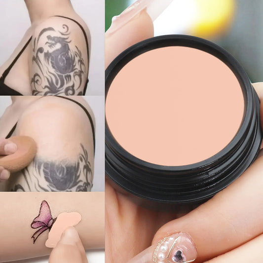 Waterproof Full Coverage Concealer for Tattoos, Scars - Natural Finish
