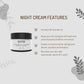 Sapo All Natural Night Cream - Nourishing Overnight Moisturizer with
