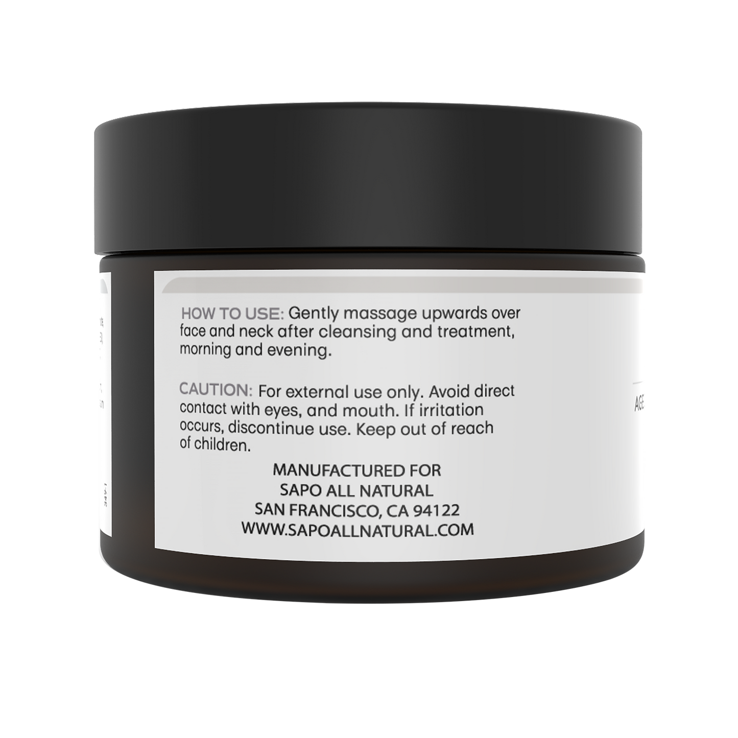 Sapo All Natural Night Cream - Nourishing Overnight Moisturizer with