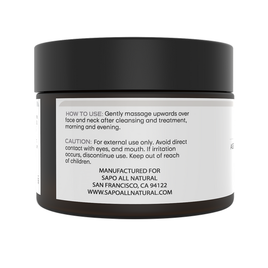 Sapo All Natural Night Cream - Nourishing Overnight Moisturizer with